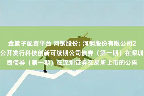 金篮子配资平台 河钢股份: 河钢股份有限公司2025年面向专业投资者公开发行科技创新可续期公司债券（第一期）在深圳证券交易所上市的公告